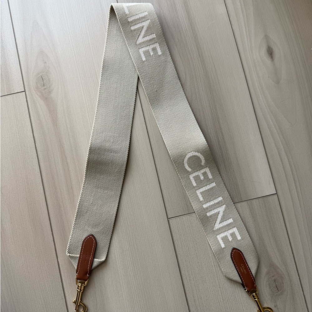 Celine Wool Jacquard Long Strap